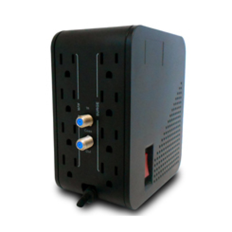 CDP R2CU-AVR 1008 - Regulador de Voltaje de Escritorio NEMA 5-15 / 1000VA/400W / 8 tomas de salida / 1 Toma para carga de tablet / 3 Tomas para carga de smartphone  image 6